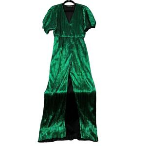House of Harlow 1960 X Revolve Sabrina Dress Womens Medium Green Surplice Neck